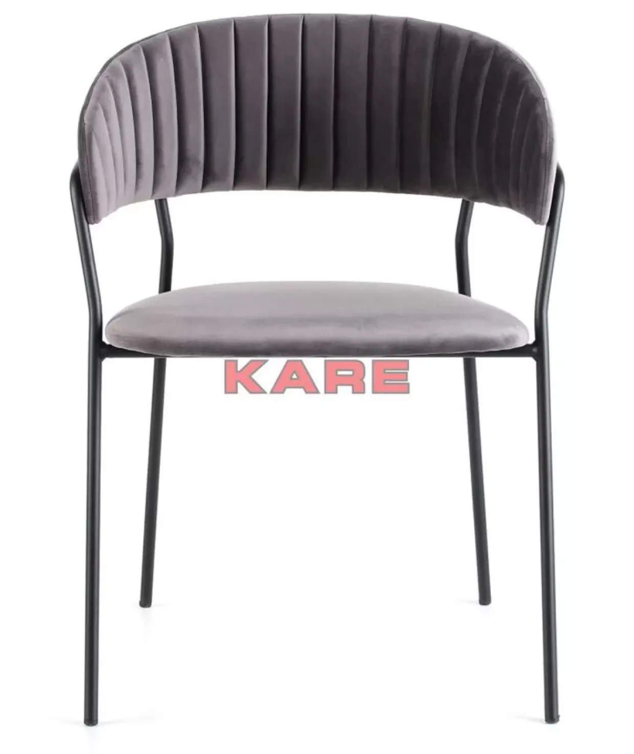 Armlehnstuhl Belle Grau (2/Set)