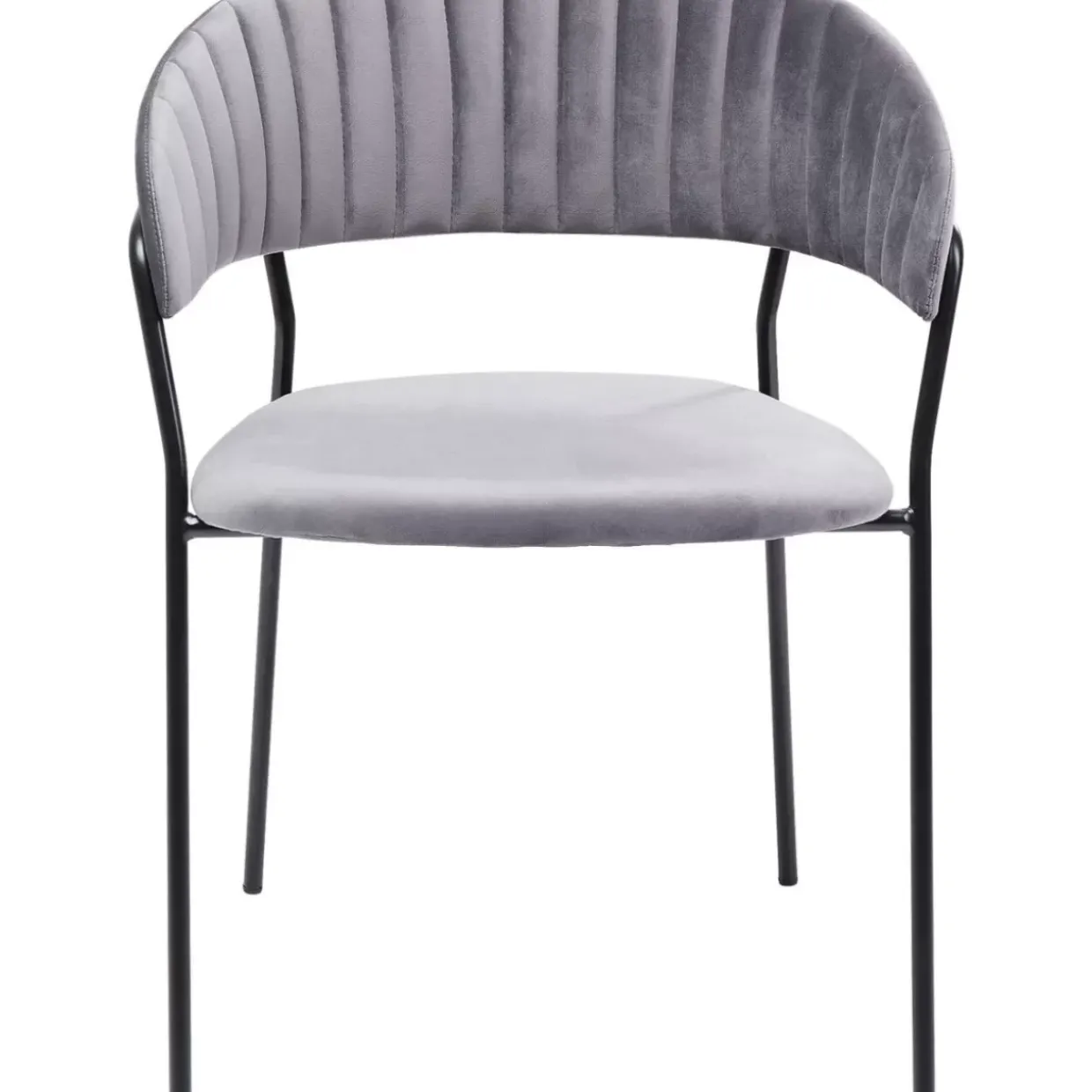 Armlehnstuhl Belle Grau (2/Set)