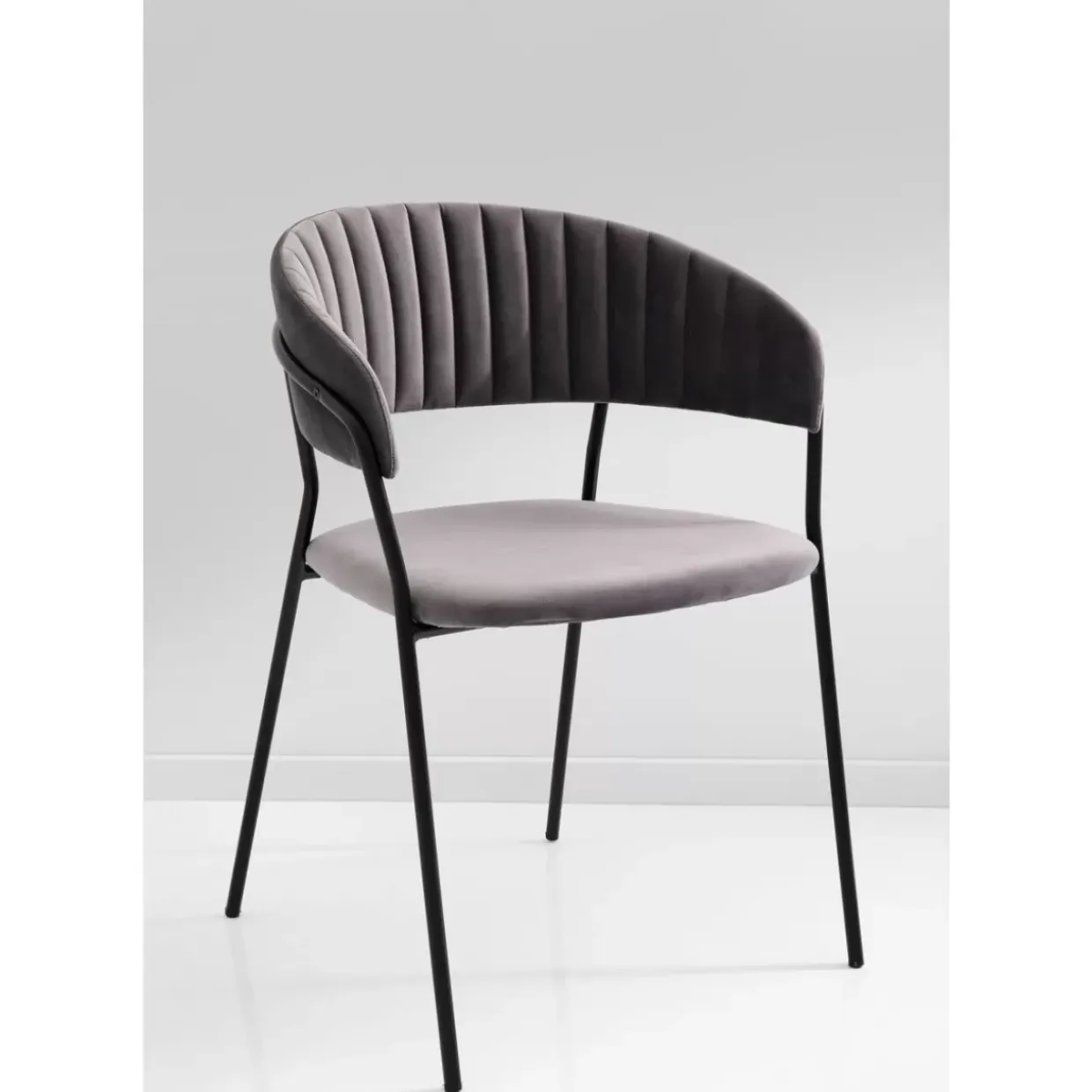 Armlehnstuhl Belle Grau (2/Set)