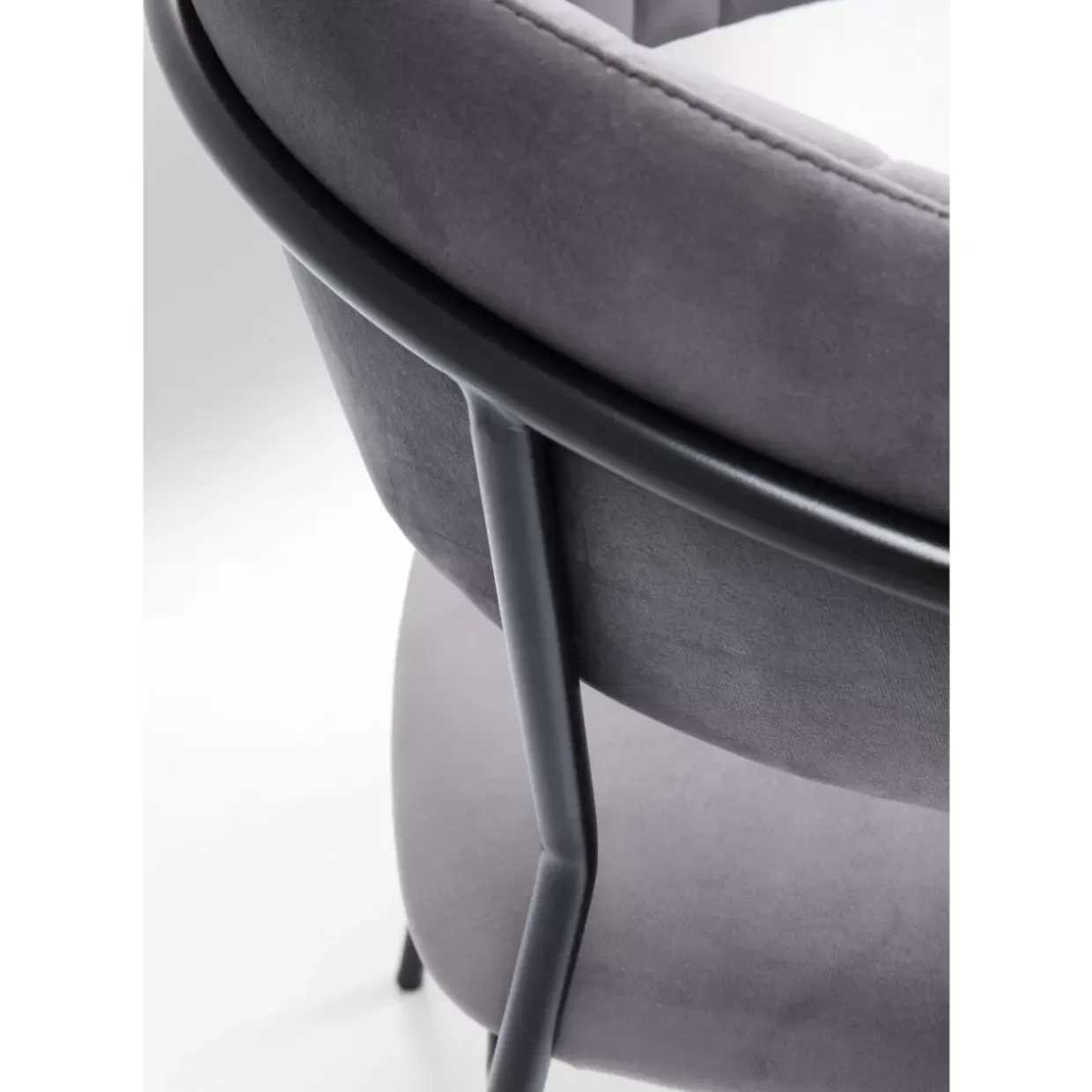 Armlehnstuhl Belle Grau (2/Set)