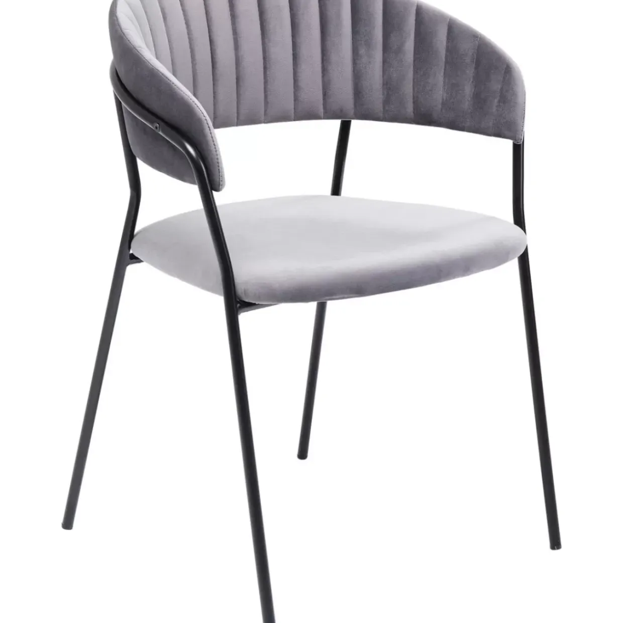 Armlehnstuhl Belle Grau (2/Set)