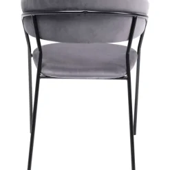 Armlehnstuhl Belle Grau (2/Set)