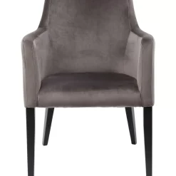 Armlehnstuhl Black Mode Velvet Grau