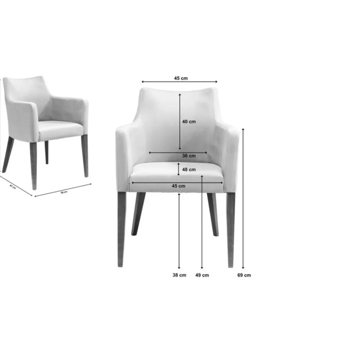 Armlehnstuhl Mode Velvet Rose