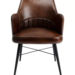 Armlehnstuhl Rumba Leder Braun