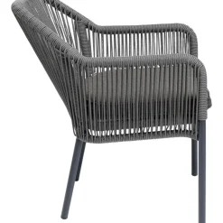 Armlehnstuhl Wave Grau