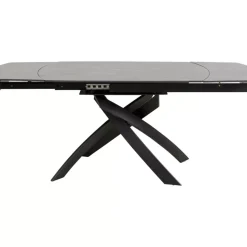 Ausziehtisch Twist Schwarz 120(30+30)X90Cm