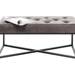 Bank Crossover Grau Schwarz 90X40Cm