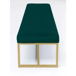 Bank Smart Dunkelgrun Messing 150X40Cm