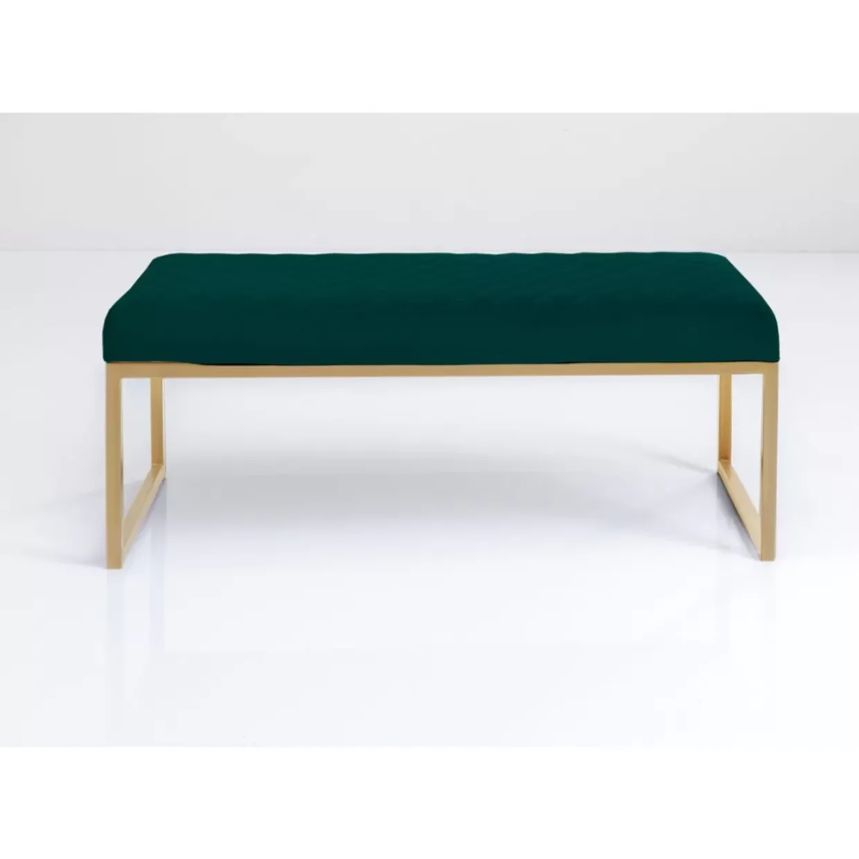 Bank Smart Dunkelgrun Messing 90Cm