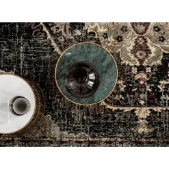 Beistelltisch Beam Weiss Marmor Messing O32Cm