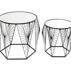 Beistelltisch Cobweb Schwarz (2/Set)