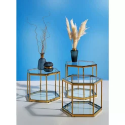 Beistelltisch Comb Gold 55