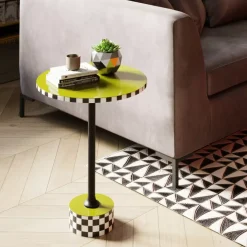 Beistelltisch Domero Checkers Olive O25Cm