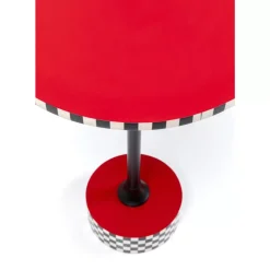 Beistelltisch Domero Checkers Rot O40Cm