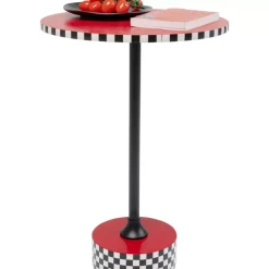 Beistelltisch Domero Checkers Rot O40Cm