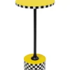 Beistelltisch Domero Checkers Gelb O25Cm
