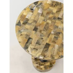 Beistelltisch Domero Mosaic Grau O25Cm