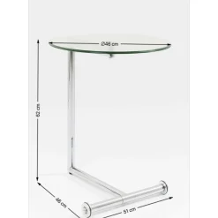 Beistelltisch Easy Living Klarglas O46Cm