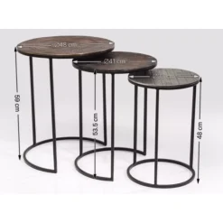 Beistelltisch Electra (3/Set) O48Cm