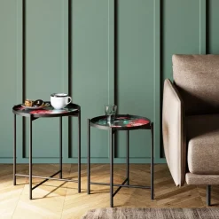 Beistelltisch Flowers Garden Round (2/Set)