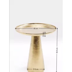 Beistelltisch Plateau Uno Messing O45Cm