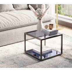 Beistelltisch Quadro Schwarz 50X50Cm