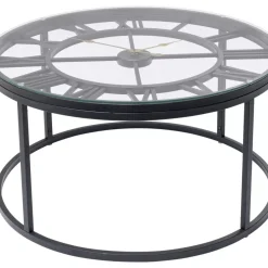 Beistelltisch Roman Schwarz O76Cm