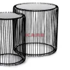 Beistelltisch Wire Schwarz (2/Set) O44Cm
