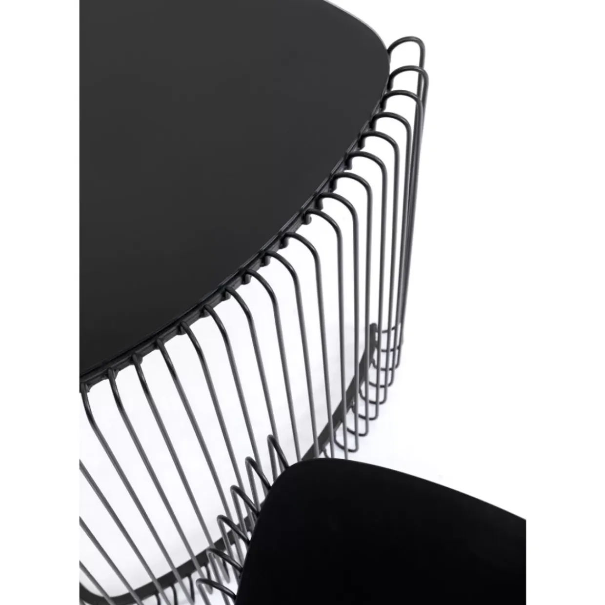 Beistelltisch Wire Triangle Schwarz (2/Set)