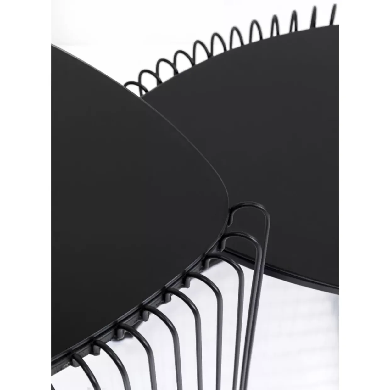 Beistelltisch Wire Triangle Schwarz (2/Set)