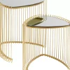 Beistelltisch Wire Triangle Gold (2/Set)