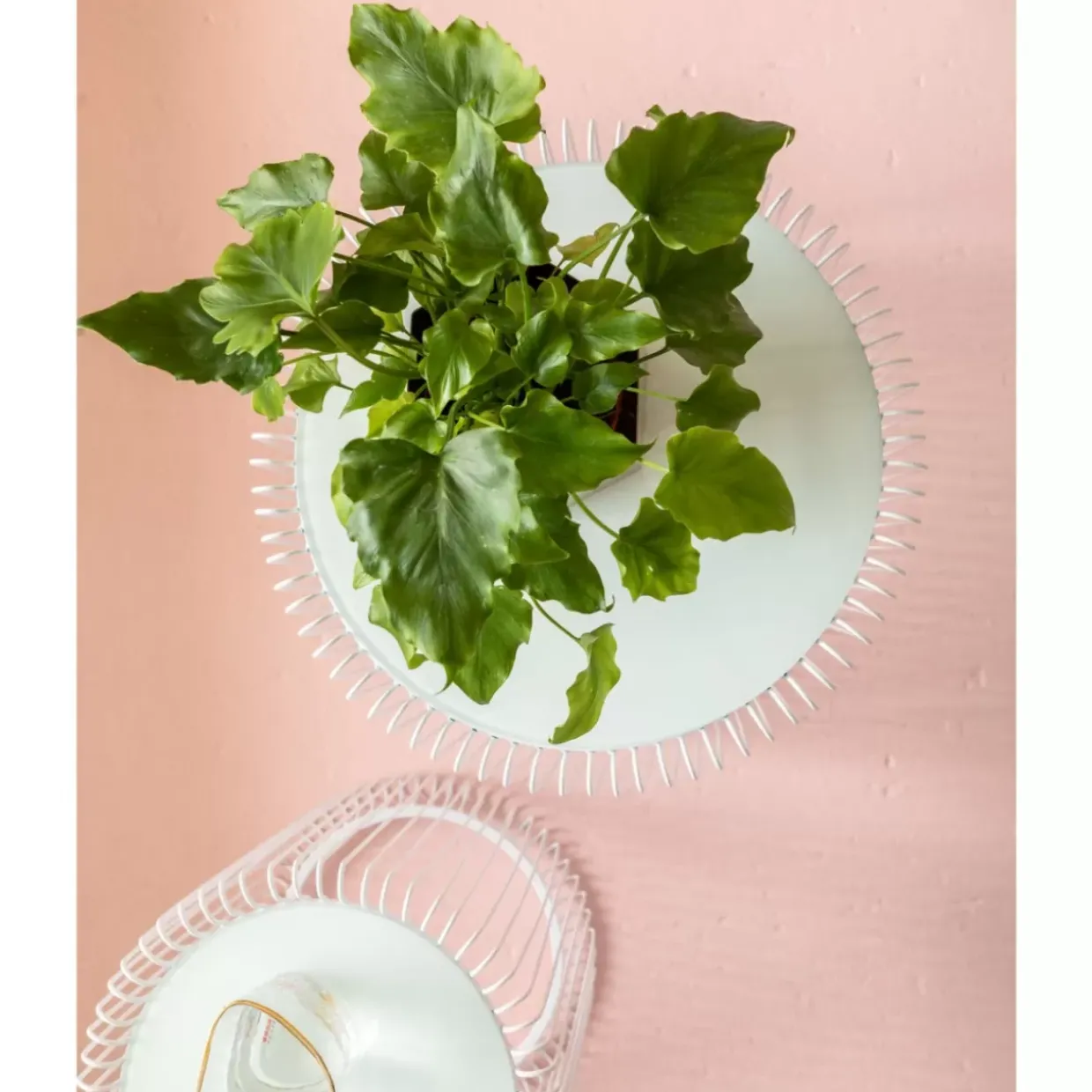 Beistelltisch Wire White (2/Set) O44Cm