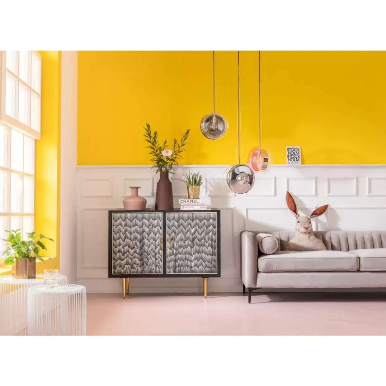 Beistelltisch Wire White (2/Set) O44Cm