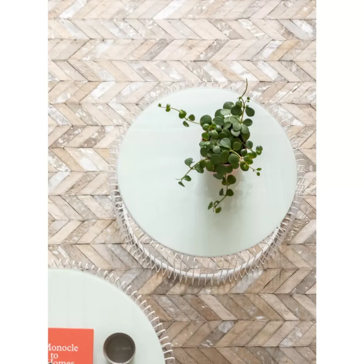 Beistelltisch Wire White (2/Set) O44Cm