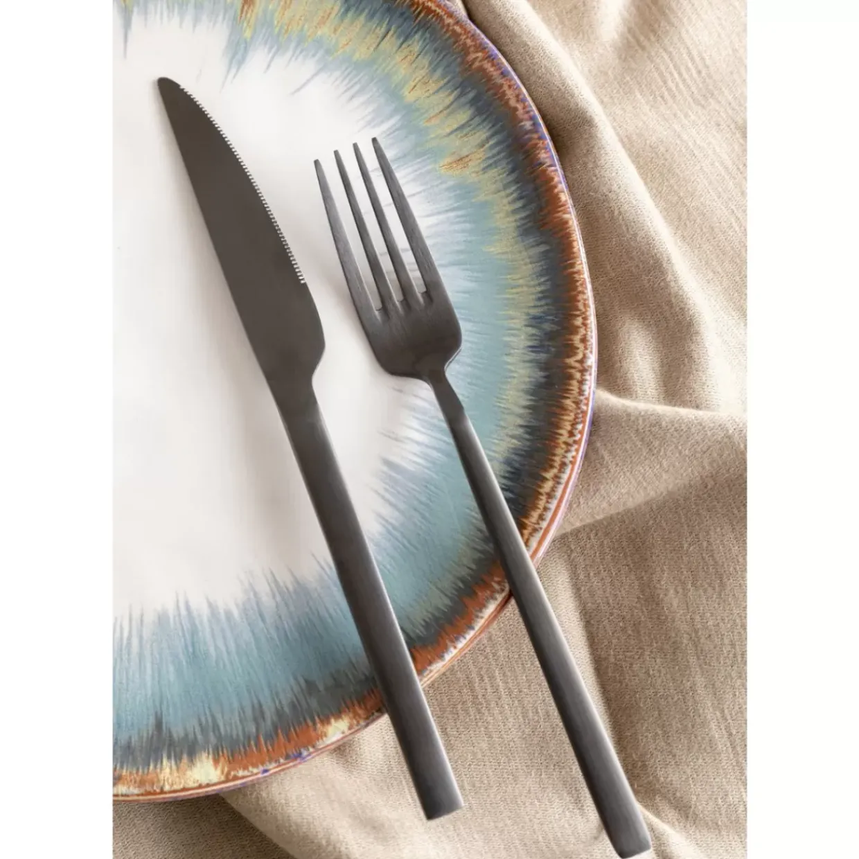 Besteck Gloria Matt Schwarz (16-Tlg.)