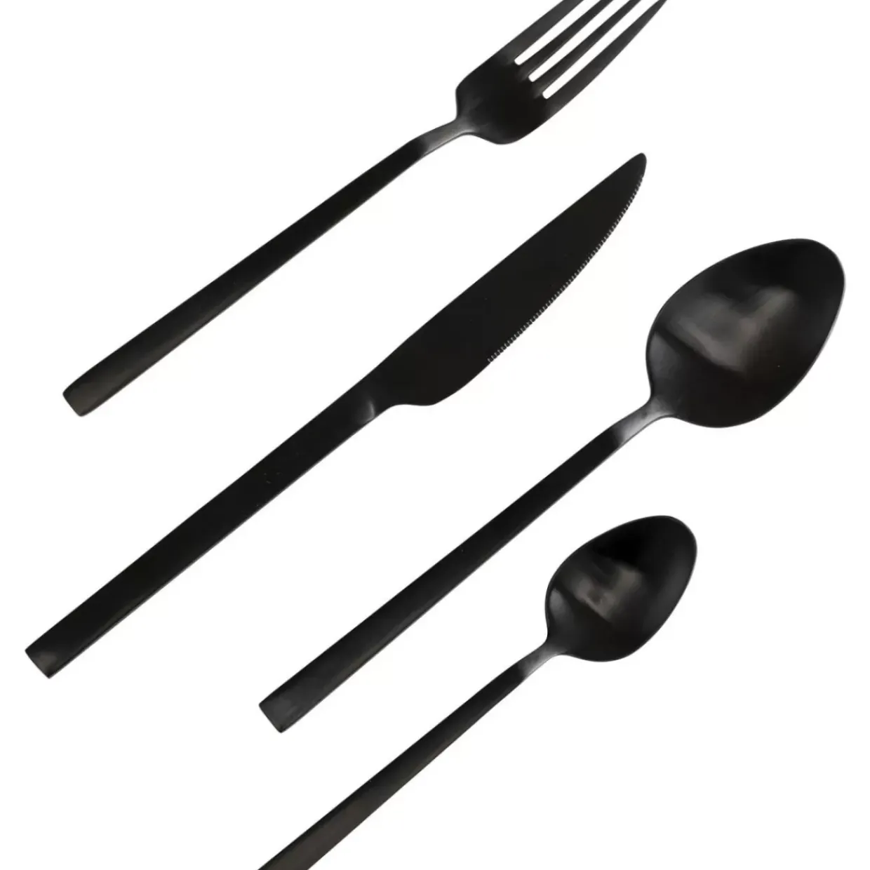 Besteck Gloria Matt Schwarz (16-Tlg.)