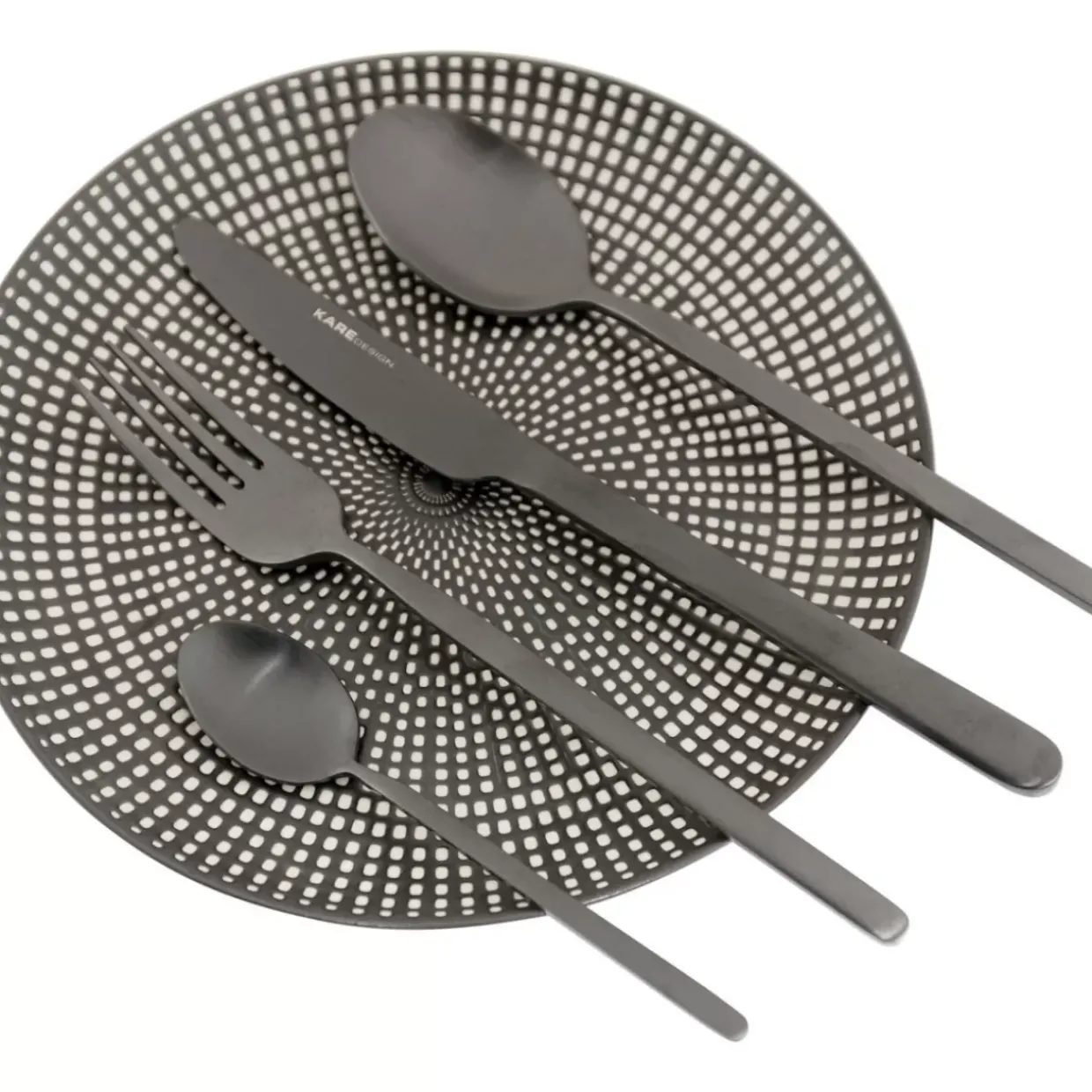 Besteck Gloria Matt Schwarz (16-Tlg.)