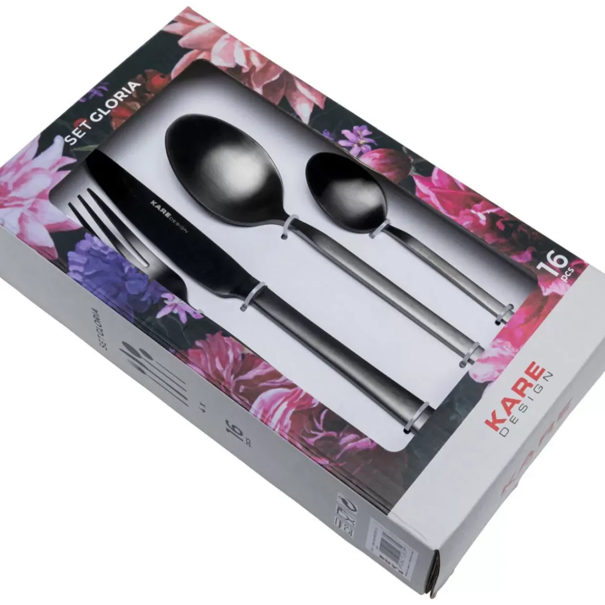 Besteck Gloria Matt Schwarz (16-Tlg.)