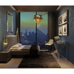 Bett Desire Hoch Silbergrau 180X200 Cm