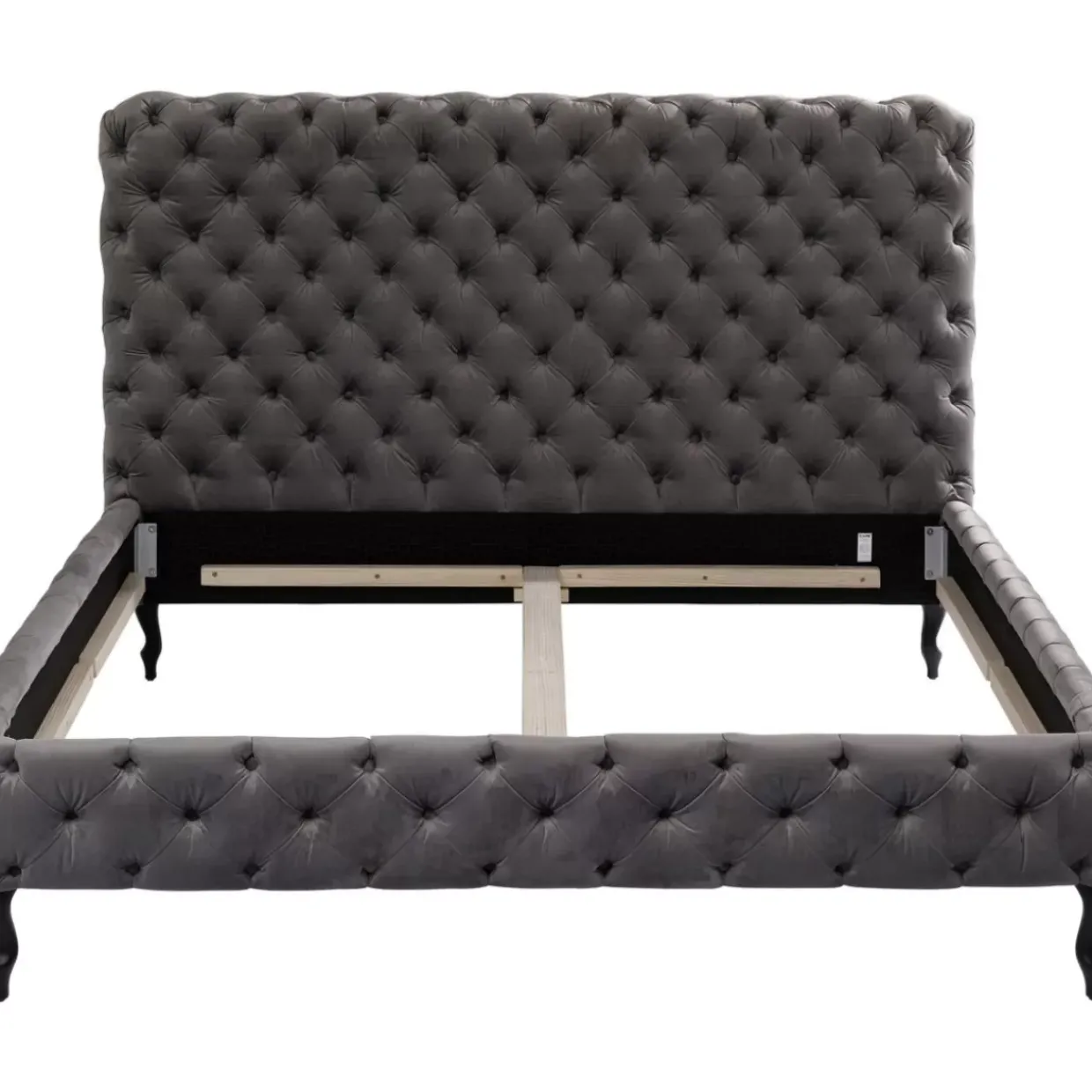 Bett Desire Hoch Silbergrau 180X200 Cm