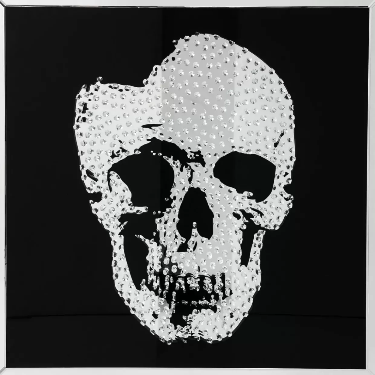 Bild Frame Mirror Skull 100X100Cm