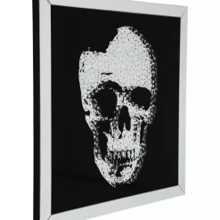 Bild Frame Mirror Skull 100X100Cm