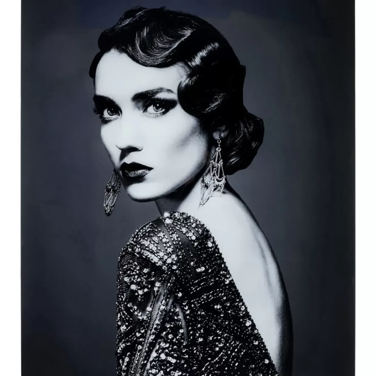 Bild Glas Beauty Lady 120X150Cm