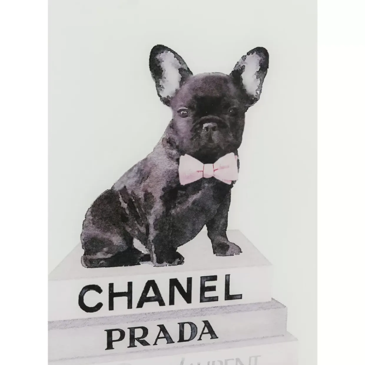 Bild Glas Fashion Dog 60X80Cm