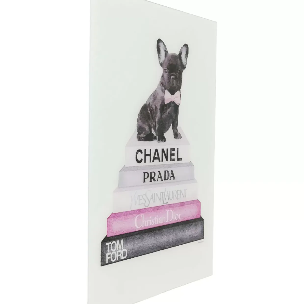 Bild Glas Fashion Dog 60X80Cm