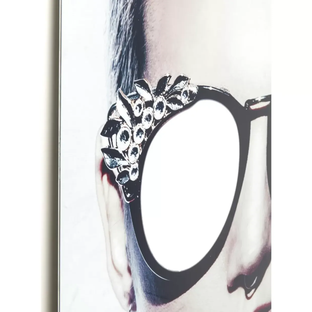 Bild Glas Metallic Girlie 120X120Cm