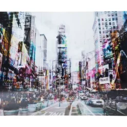 Bild Glas Times Square Move 70X90Cm