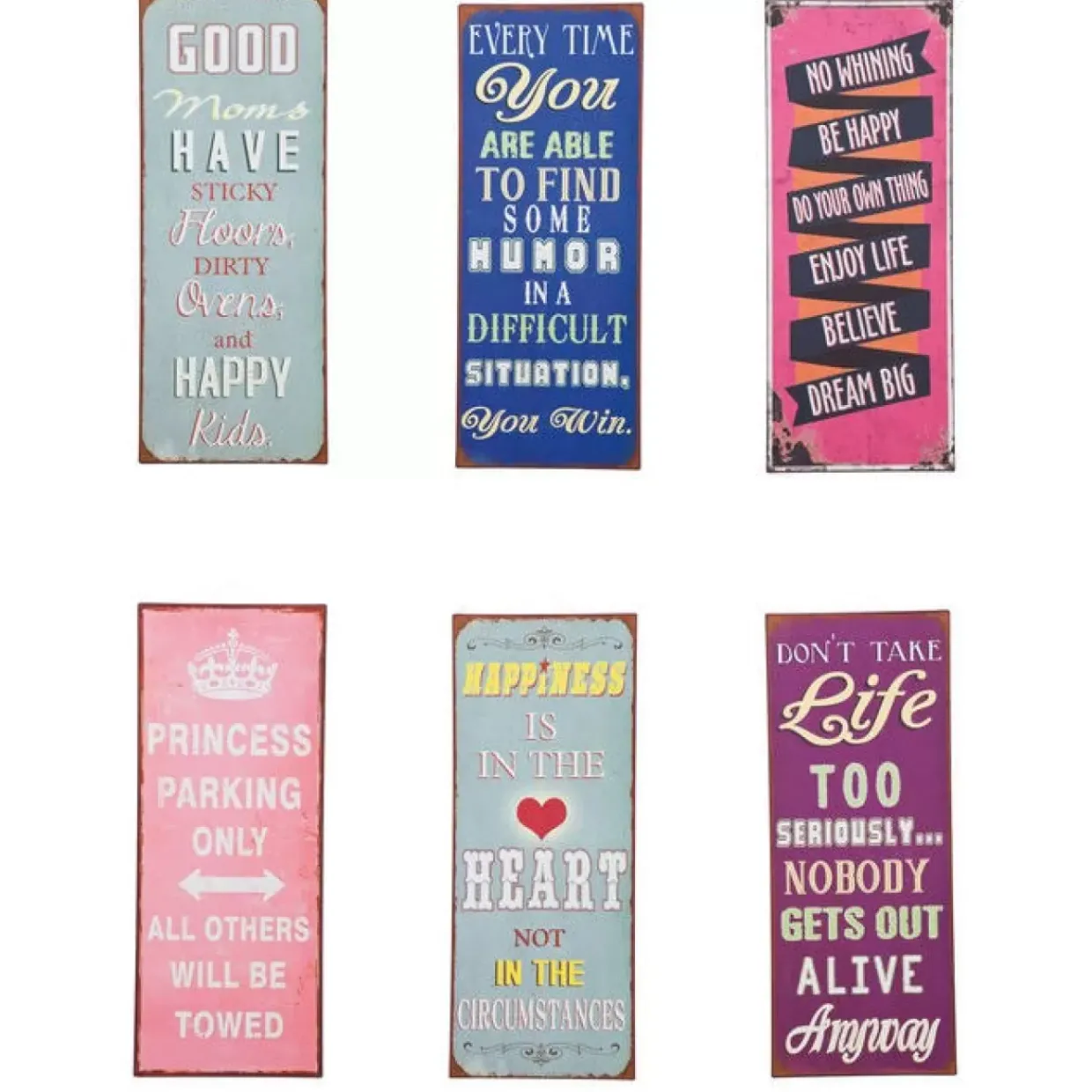 Bild Iron Slogan 76X31Cm Sortiert