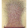 Bild Touched Flower Boat Gold Pink 160X120Cm